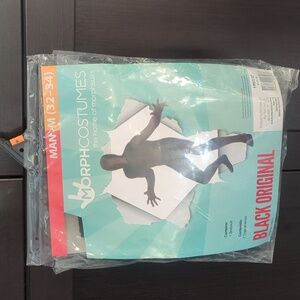 MorphCostumes Black Original Morphsuit - Size M 32-34 NWT